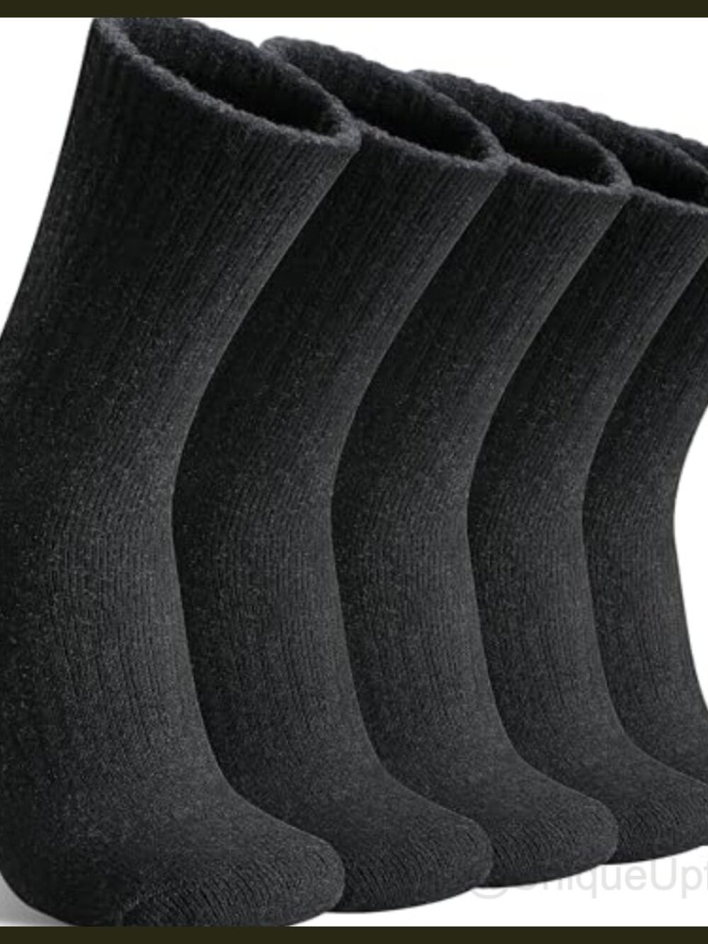 Merino Wool Blend Hiking Socks 5 Pairs Warm Thermal Crew Boot Work